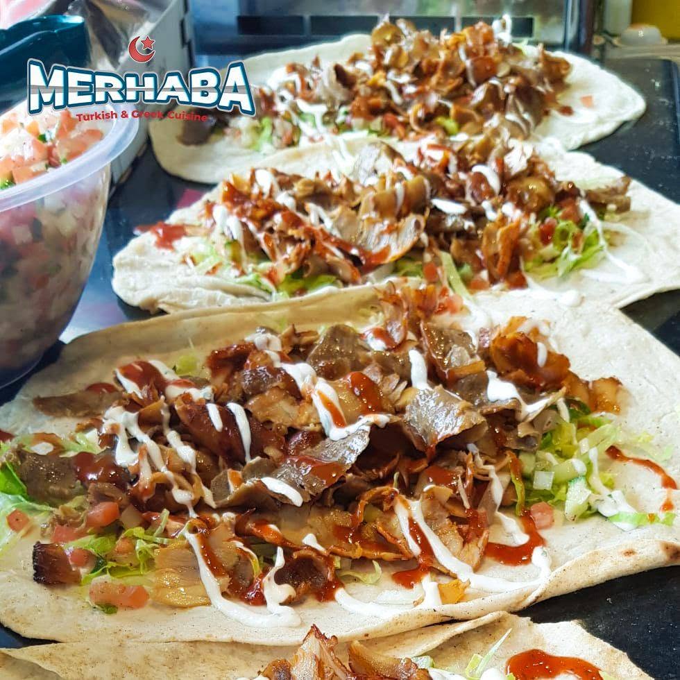 Greek Gyros Served at Merhaba Takeaway in Bellshill